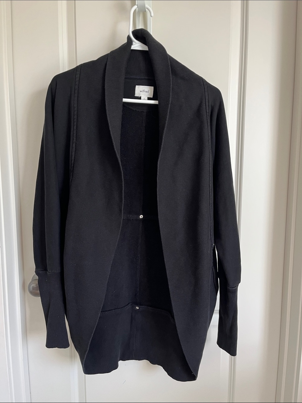 Wilfred Black Open-Front Blazer Cardigan